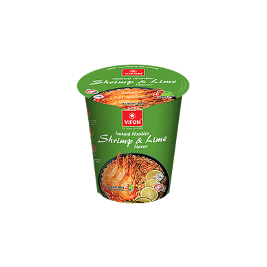 VIFON Cup Inst Noodle Shrimp & Lime Flav. 2x24x60g