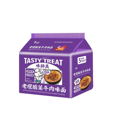BX WMX Instant Noodle Art Beef Sauerkraut 6x475g