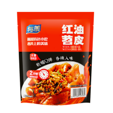 CN Yumei Wide Noodle with Chili Oil 25x210g