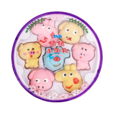 CN GLQ Marshmallow Jelly Candy Cute Pigs 4x10x110g
