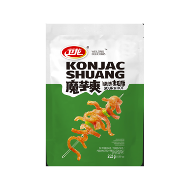 CN Wei Long Konjac Snack Hot Sour Fl 20x252g