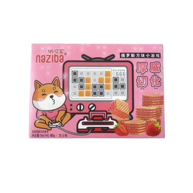 CN Naziba Cube Wafer Strawberry Flavor 18x83g