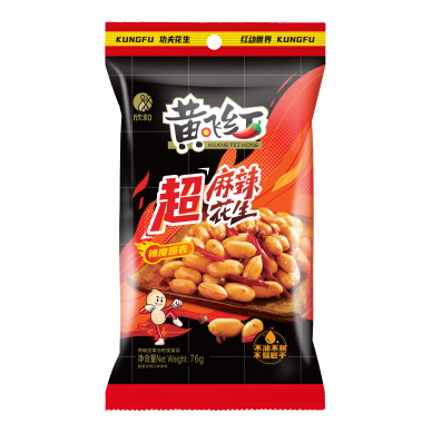 CN Huang Fei Hong Peanuts Extra Spicy 30x76g