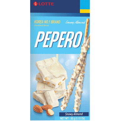 KR Pepero Biscuit Snowy Almond 40x32g