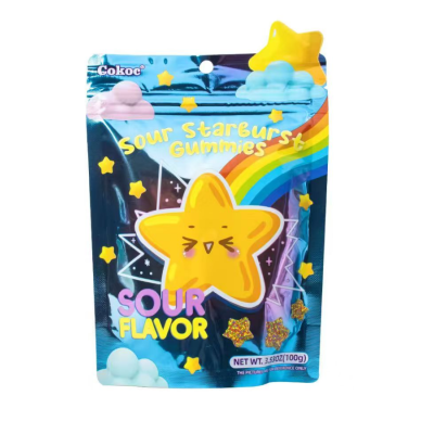 CN Cokoc Gummies Sour Star Burst 50x100g