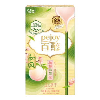 CN Biscuit Stick Peach Matcha Fl 36x42g
