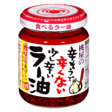 JP Momoya Chili Garlic Oil 36x110g