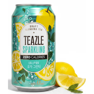 KR TEAZLE Sparkling Drink Citron Fl 24x340ml CAN