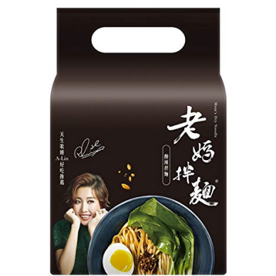 TW Moms Dry Noodle Sour Spicy Flavor 12x4x134g