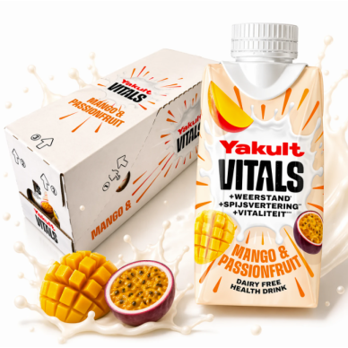 Yakult Vitals Soy Dink Mango Passionfruit 12x200ml