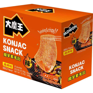 CN MOWON Konjac Snack BBQ Flavor 18x360g