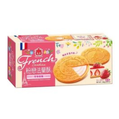 TW I Mei French Cookies Strawberry 12x132g