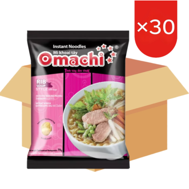 Omachi Inst Potato Noodle Stewed Pork Rib 30x79g