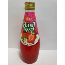 VN Basil Seed Drink Strawberry/Vi Dau  24x290ml
