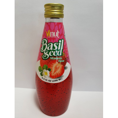 VN Basil Seed Drink Strawberry/Vi Dau  24x290ml