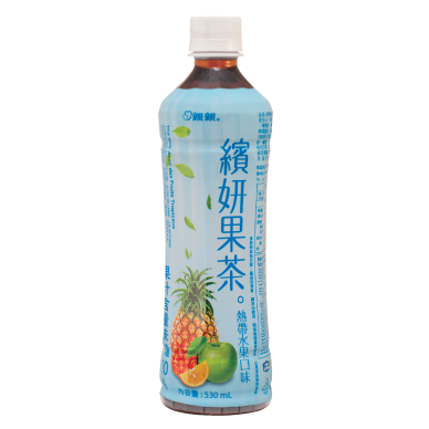 TW QQ PET Fruit Tea Drink Tropical Fruit 24x530ml