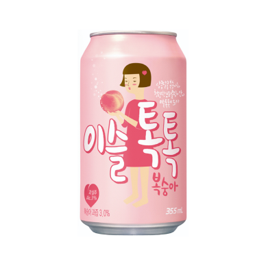 *KR Iseul Tok Tok Peach Flavor Alc3% 24x355ml