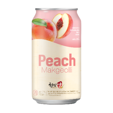 *KR Kooksoondang Makgeolli Alc3% Peach 4x6x350ml