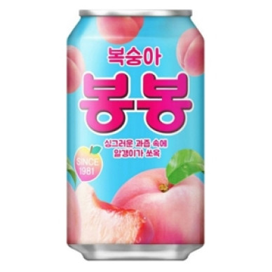 KR Haitai Drink Peach BonBon CAN 24x340ml