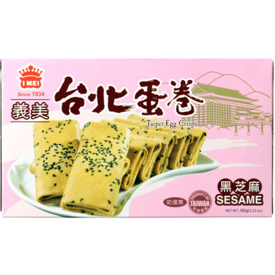TW I Mei Taipei Egg Crisps Sesame 12x66g