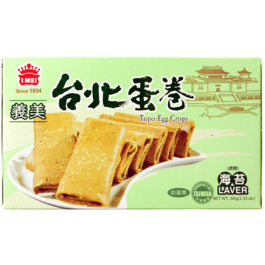 TW I Mei Taipei Egg Crisps Laver 12x66g