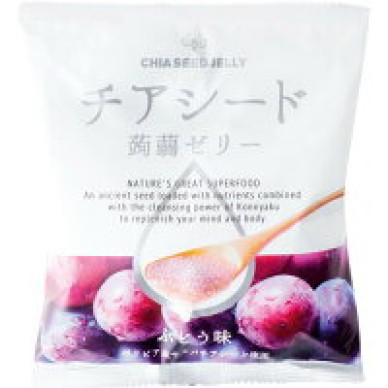 JP Wakashou Chiaseed Jelly Grape 12x150g
