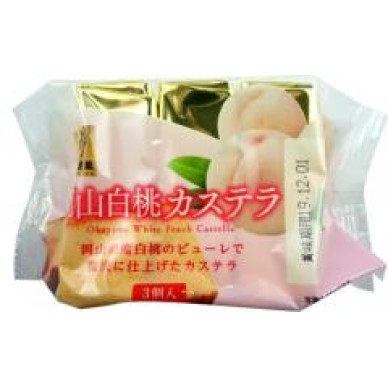 JP Sakura Seika Castella White Peach Fl 6x12x120g