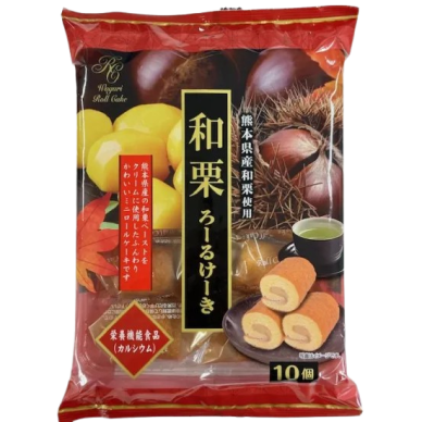 JP Yamauchi Mini Rollcake Chestnut 3x(9x140g)