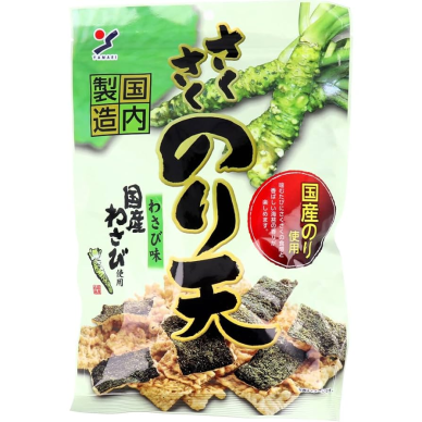 JP Yamaei Crispy Noriten Snack Wasabi Fl 10x70g