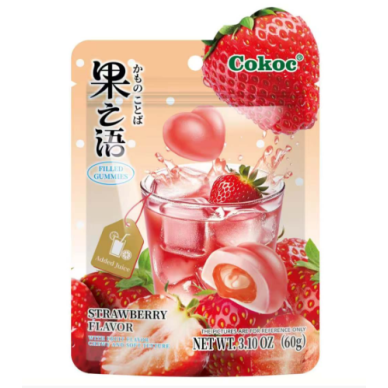 CN Cokoc Filled Gummies Strawberry Flavor 50x60g