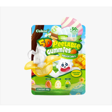 CN Cokoc Peelable Gummies Mixed Fruit Easter50x60g