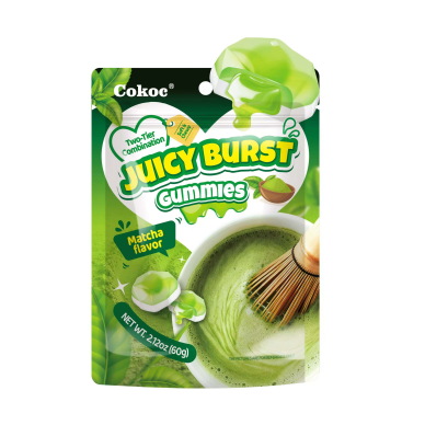 CN Cokoc Double Layer Filled Gummies Matcha 50x60g