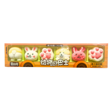 CN GLQ Marshmallow Cute Animals Bus 24x80g