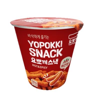 KR Yopokki Snack Hot & Spicy 12x50g