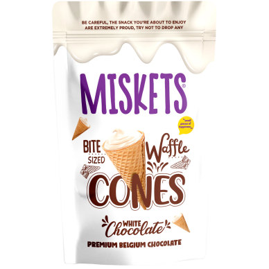 TR Miskets Cornet White Chocolate  12x70g