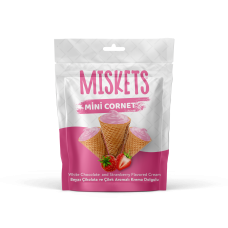 TR Miskets Cornet WhiteChoco Strawberry Fl 6x50g