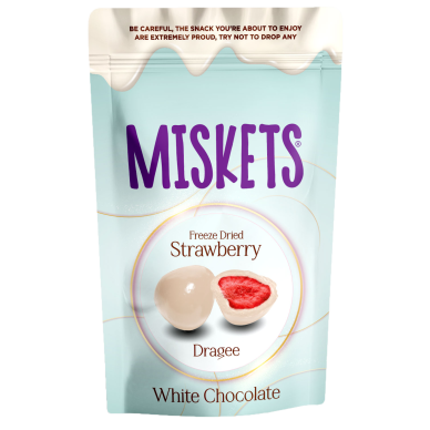TR Miskets WhiteChocolate Coated Strawberry 12x80g