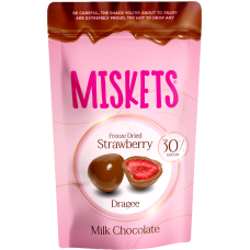 TR Miskets MilkChocolate Coated Strawberry 12x80g