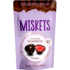 TR Miskets DarkChocolate Coated Strawberry 12x80g