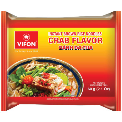 VIFON Rice Noodle Crab Flav. Banh Da Cua 3x30x60g
