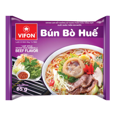 VIFON Inst Rice Vermicelli Beef Hue Style 3x30x65g
