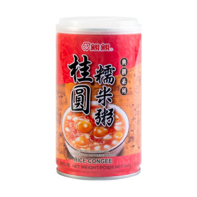 TW QQ Canned Longan Glutinous Rice Congee 24x370g