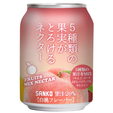 JP Sanko Fruits Mix Nectar CAN 24x280g