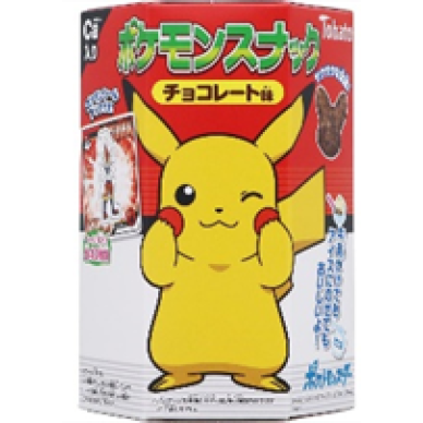 JP Tohato Corn Snack Chocolate Pokemon 8x6x23g