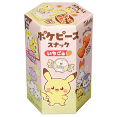 JP Tohato Corn Snack Strawberry Pokepeace 8x6x23g