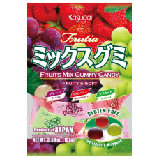 JP Frutia Gummy Candy Grape/Stwby/Muscat 2x12x102g