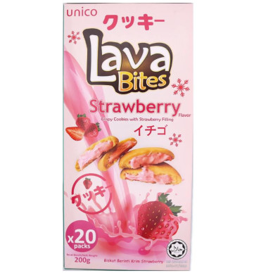 MY Lava Bites Cookies Strawberry 15x200g