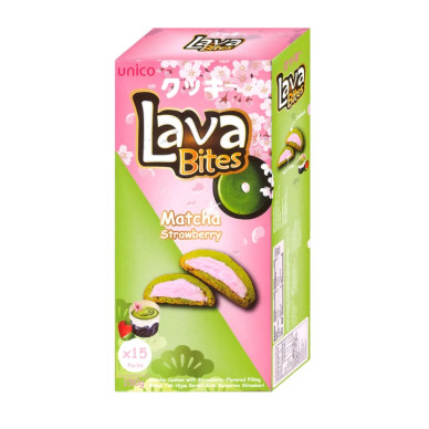 MY Lava Bites Cookies Matcha Strawberry 15x150g