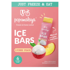 MY Popsmalaya Sorbet Bar-Lychee Peach 12x270ml