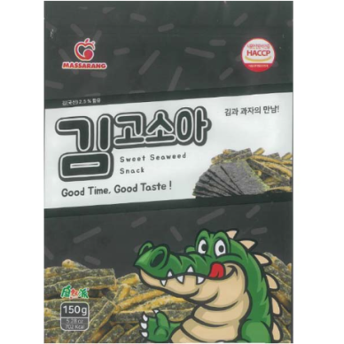 KR Massarang Snack Sweet Seaweed Flavor 20x150g